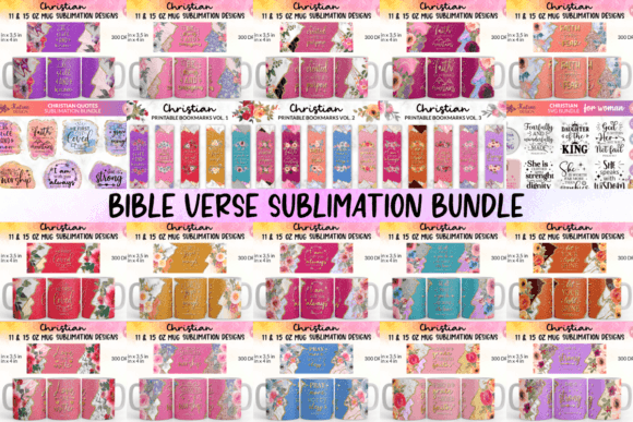 Bible Verse Christian Sublimation Bundle