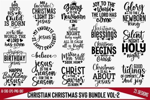 Christian Christmas SVG Bundle Vol-2