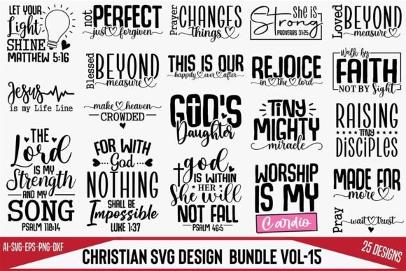 Christian SVG Design Bundle Vol-15