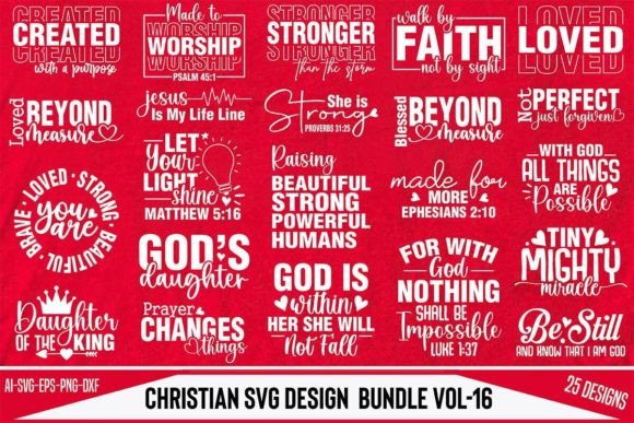 Christian SVG Design Bundle Vol-16