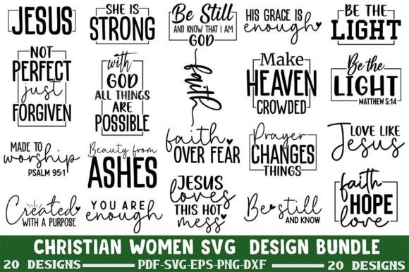 Christian Women Bundle: Creative Design for Faith-Based Branding