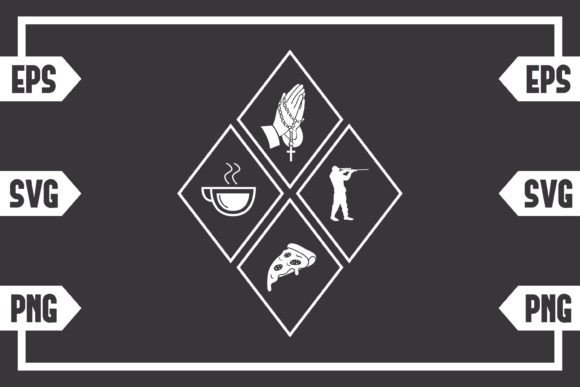 Coffee Jesus Pizza and Hunting Guy Crafts
