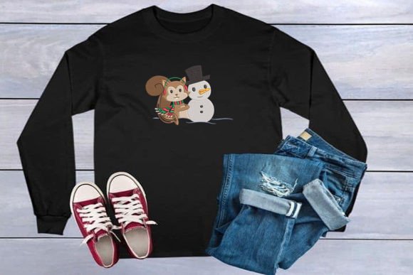 Cute Snowman and Christmas Cheer