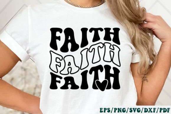 Faith Retro Svg for Crafts and Creative Design