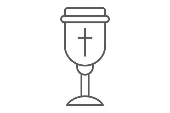 Holy Chalice Thin Line Icon