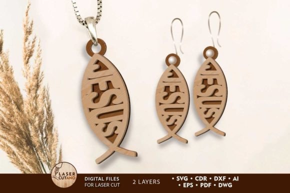 ICHTHYS Multilayer Template, Earrings