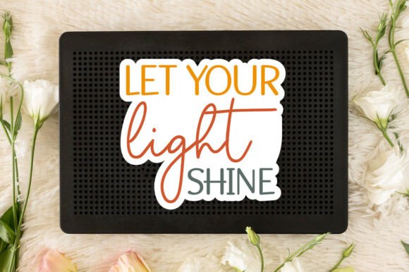Let Your Light Shine Sticker SVG for Crafts