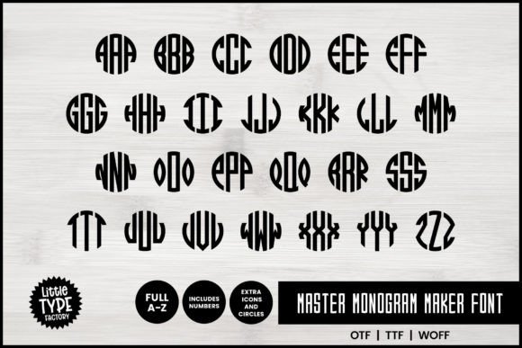 Master Monogram Display