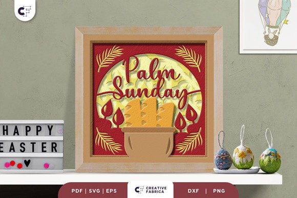 Palm Sunday 3D Light Box Paper Cut