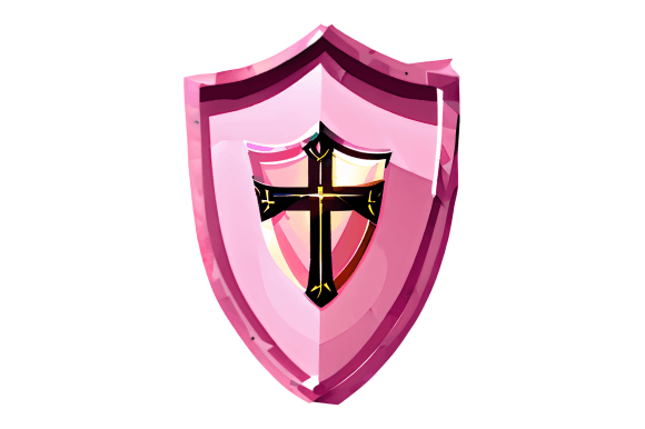 Pink Christian Shield & Designs Amp