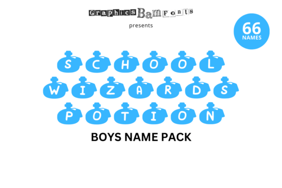 School Wizard 66 Boy Potion Name Pack & Crafts