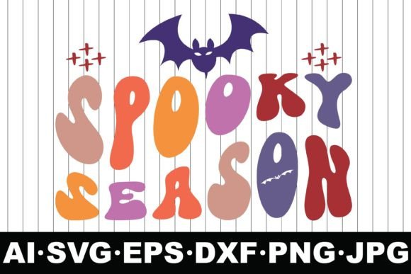 Spooky Season Halloween Groovy Svg Desig & Crafts